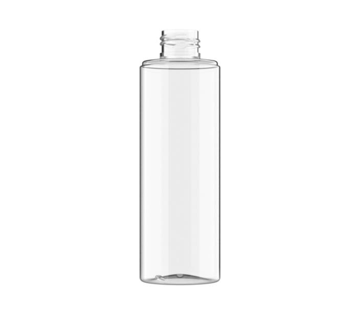 200ml Clear PET Disc Cylindrical Bottle, 24/410 (To suit Double Wall Disc Top 24/410)